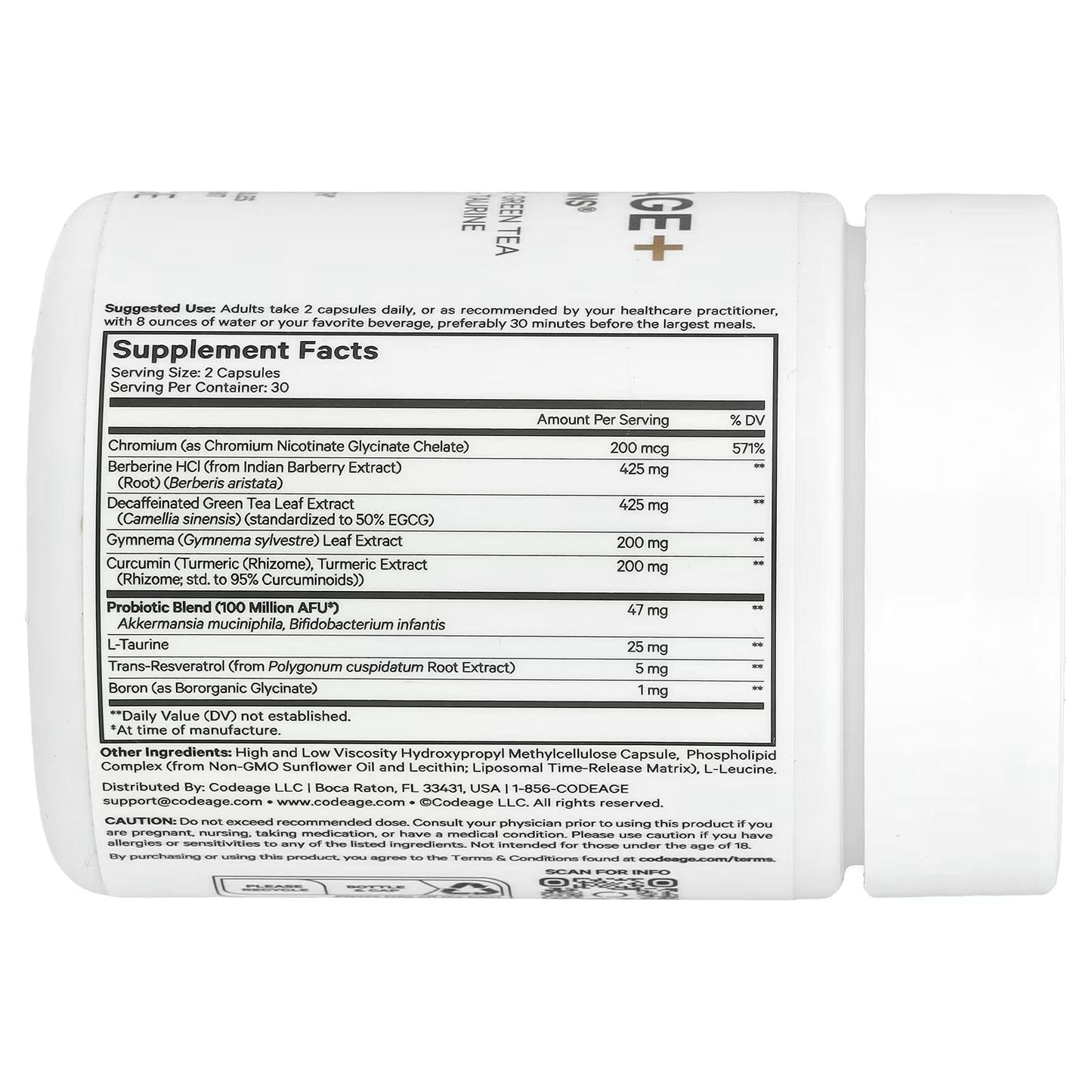 Codeage GLP - Advantage+ 益生菌補充劑 — 60 粒素食膠囊 - Regentify