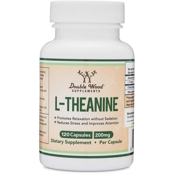 Double Wood L-Theanine — 120 Vegetarian Capsules