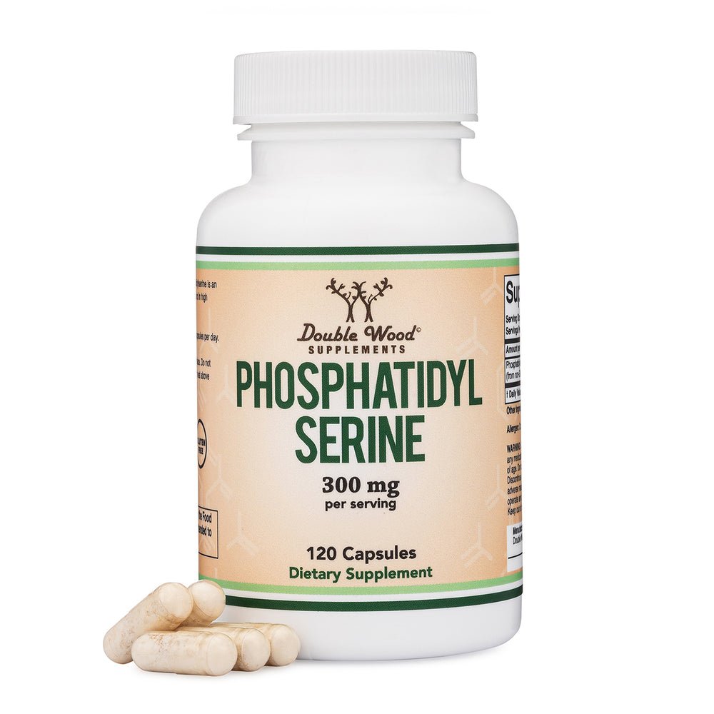 Double Wood Phosphatidylserine 磷脂絲胺酸 — 120 粒素食膠囊 - Regentify