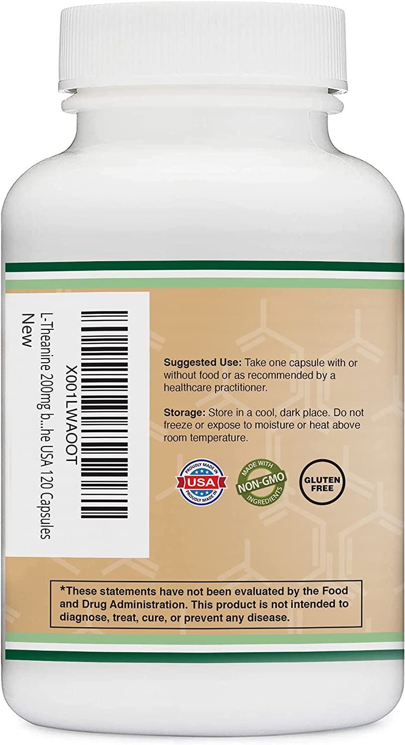 Double Wood L-Theanine L-茶氨酸 — 120 粒素食膠囊 - Regentify