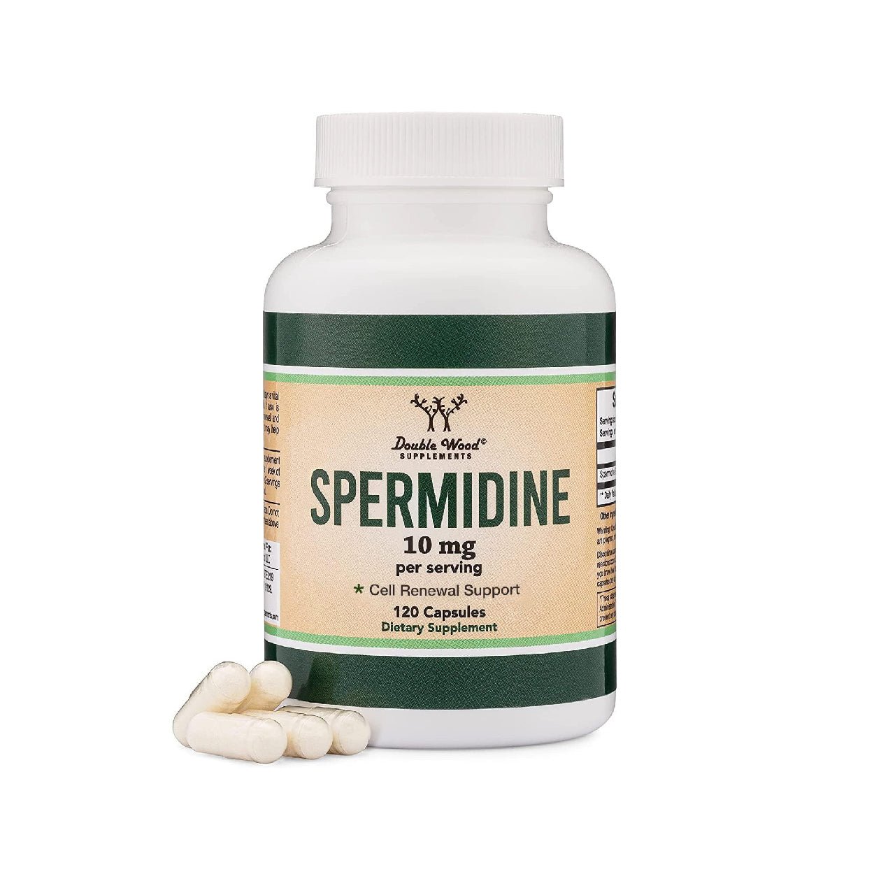 Double Wood Spermidine 亞精胺 — 120 粒素食膠囊 - Regentify