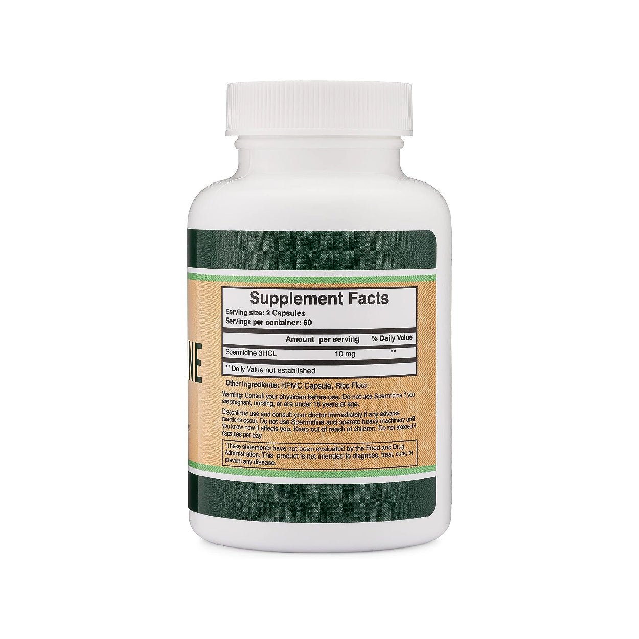 Double Wood Spermidine 亞精胺 — 120 粒素食膠囊 - Regentify